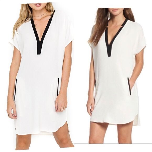 Astr The Label Crepe V-Neck Shift Dress BN… - Picture 2 of 5